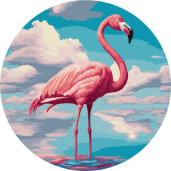 Tapyba pagal skaičius: NUOSTABUSIS FLAMINGAS art_selena_ua d33