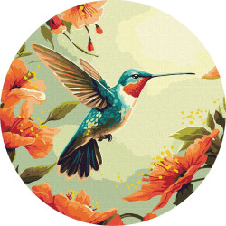 Tapyba pagal skaičius: SPALVINGAS KOLIBRIS  art_selena_ua d39
