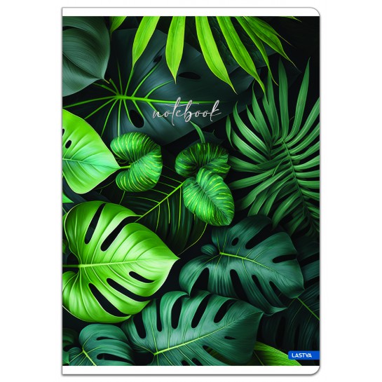 Sąsiuvinis A4 52lap 80g linija BOTANICAL