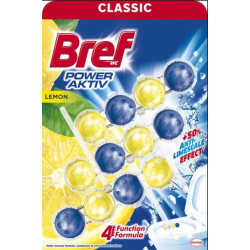 WC gaiviklis Bref Power Active Lemon, 3x50g
