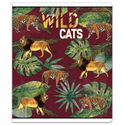 Sąsiuvinis(platus) A5 12lap 80g linija WILD CATS