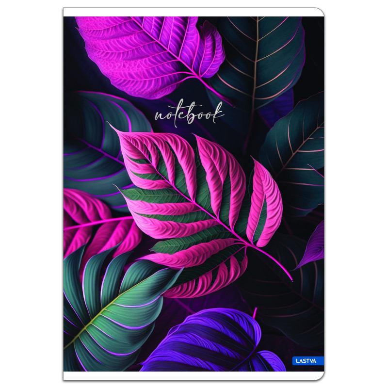 Sąsiuvinis(platus) A5 60lap 80g linija BOTANICAL