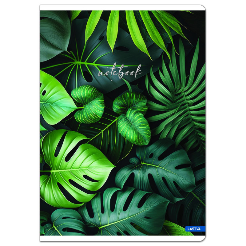 Sąsiuvinis(platus) A5 60lap 80g linija BOTANICAL