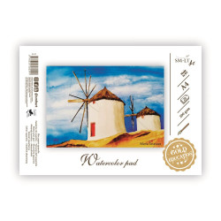 Akvarelinis sąsiuvinis Gold A4 20l (200gsm) Akvarelinis sąsiuvinis Gold A4 20l (200gsm)