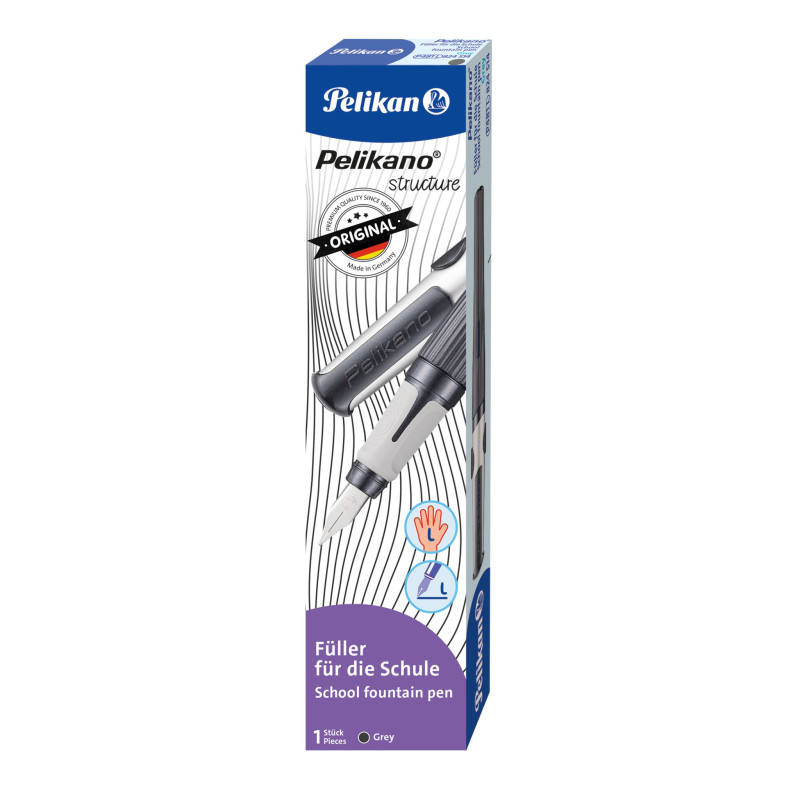 Plunksnakotis PELIKANO structure nib L grey Plunksnakotis PELIKANO structure nib L grey