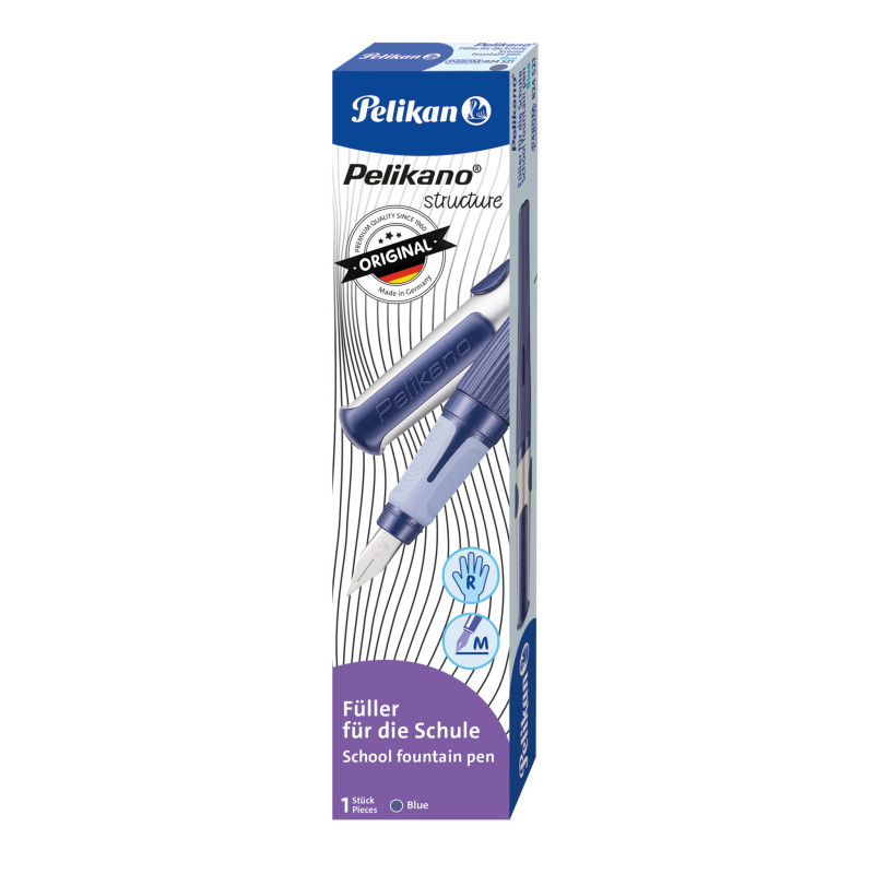 Plunksnakotis PELIKANO structure nib M blue Plunksnakotis PELIKANO structure nib M blue