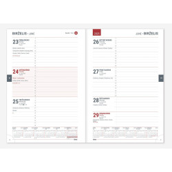 Darbo knyga A5 18 mėnesių mėlyna