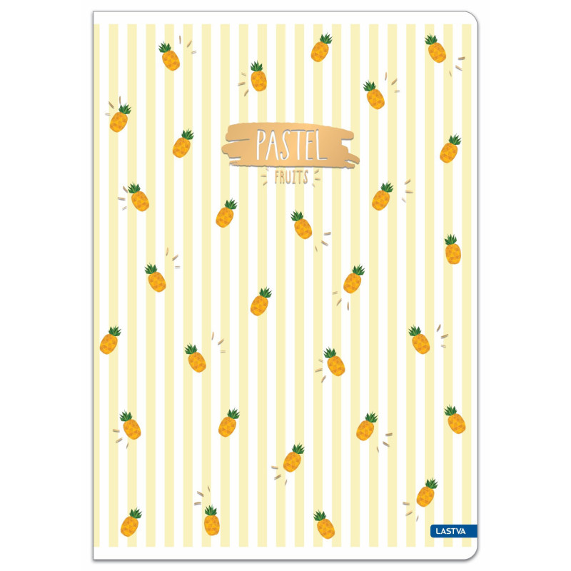 Sąsiuvinis A5 52lap 80g lang PASTEL FRUITS Sąsiuvinis A5 52lap 80g lang PASTEL FRUITS