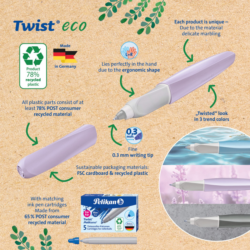 Rašiklis TWIST ECO R457 blue Rašiklis TWIST ECO R457 blue