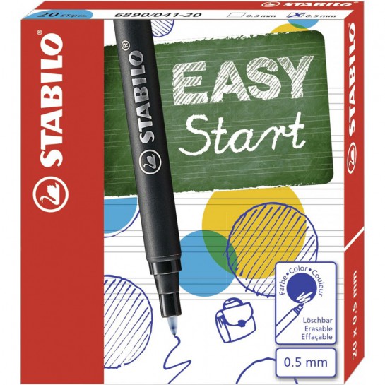 Šerdelė 6890 rašikliui EASYStart 20vnt mėlynos