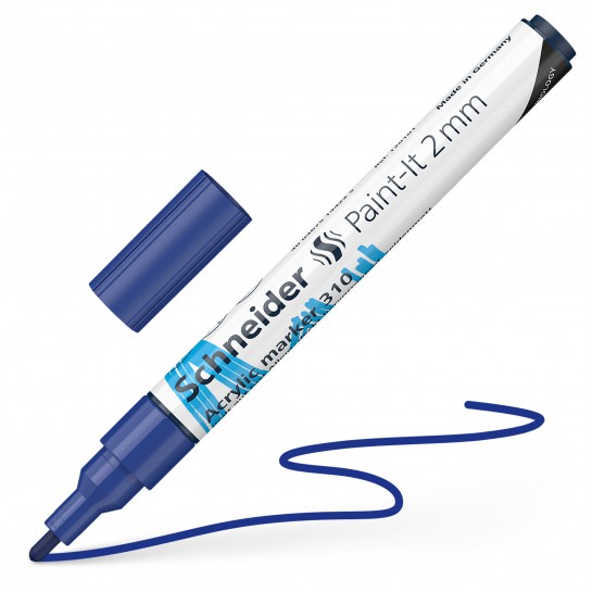 Žymeklis akrilinis Paint-lt 310 2mm blue