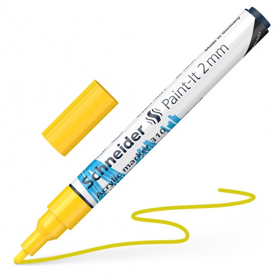 Žymeklis akrilinis Paint-lt 310 2mm yellow