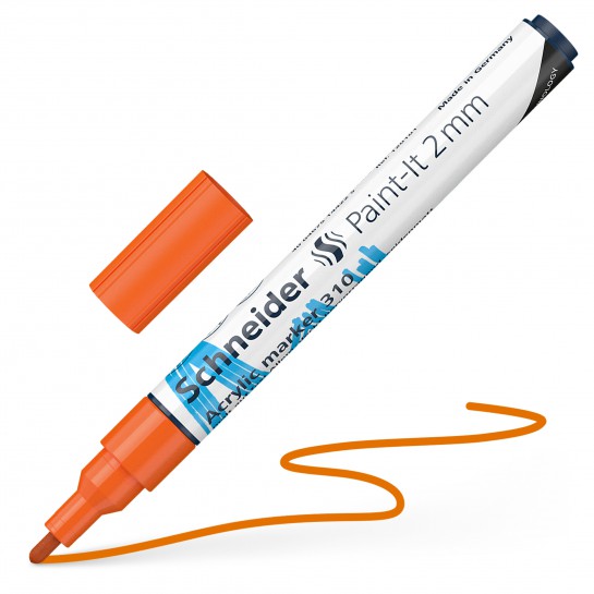 Žymeklis akrilinis Paint-lt 310 2mm orange