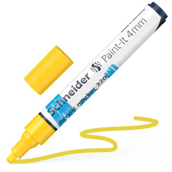 Žymeklis akrilinis Paint-lt 320 4mm yellow