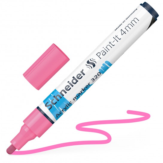 Žymeklis akrilinis Paint-lt 320 4mm pink