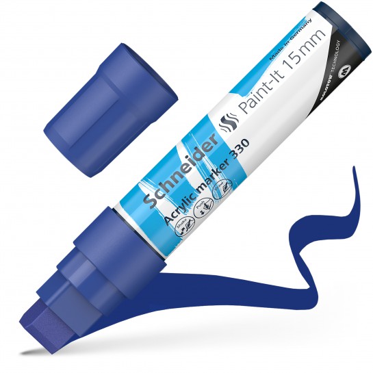 Žymeklis akrilinis Paint-lt 330 15mm blue