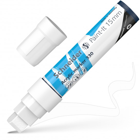 Žymeklis akrilinis Paint-lt 330 15mm white