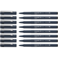 Rašikliai Pictus 8vnt black bls Rašikliai Pictus 8vnt black bls