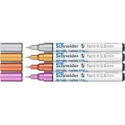 Žymekliai Paint-lt 010 0.8mm 4vnt mix bls Žymekliai Paint-lt 010 0.8mm 4vnt mix bls