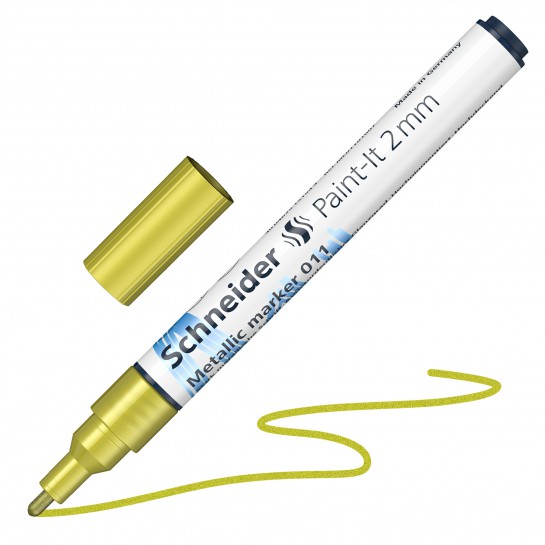 Žymeklis Paint-lt 011 2mm yellow metallic