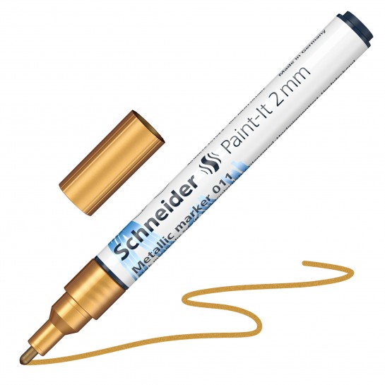 Žymeklis Paint-lt 011 2mm gold metallic