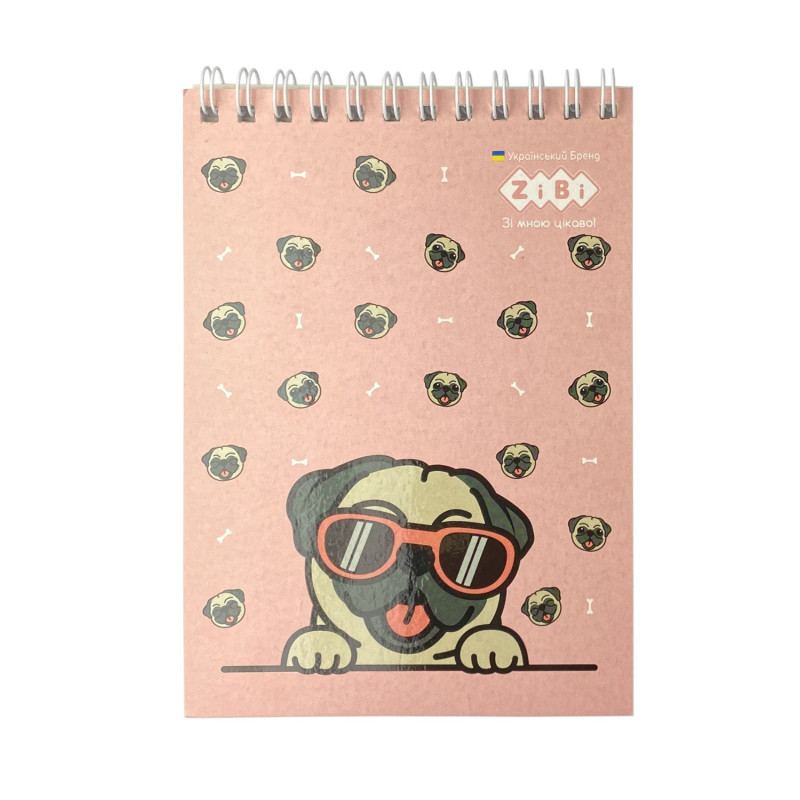 Bloknotas su spirale PUPPIES A6 40lap lang