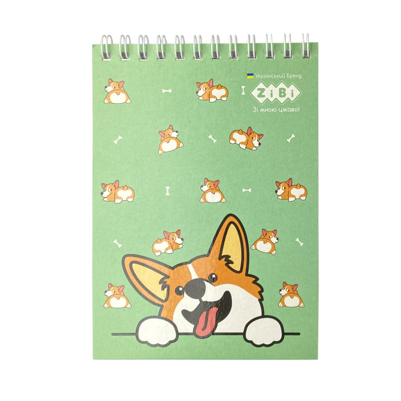 Bloknotas su spirale PUPPIES A6 40lap lang