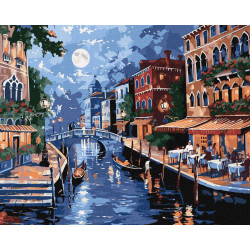 Tapyba pagal skaičius:  ITALIJOS ROMANTIKA art_selena_ua 40x50 dėžutėje