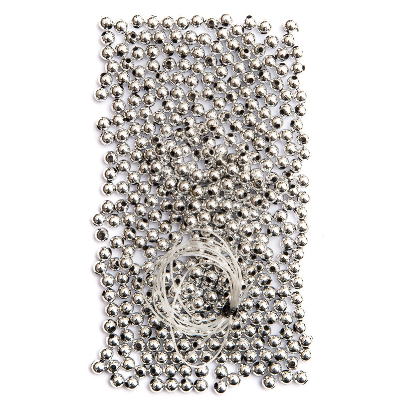 Sidabriniai karoliukai 30g 6mm Sidabriniai karoliukai 30g 6mm