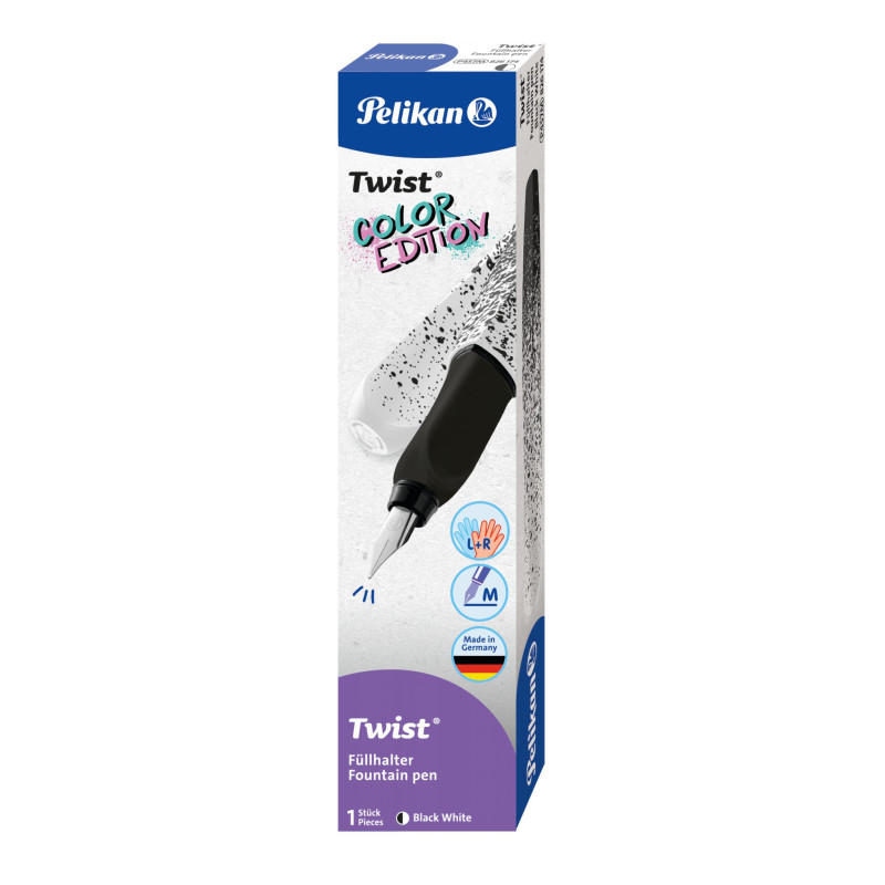 Plunksnakotis TWIST P457M black/white Plunksnakotis TWIST P457M black/white