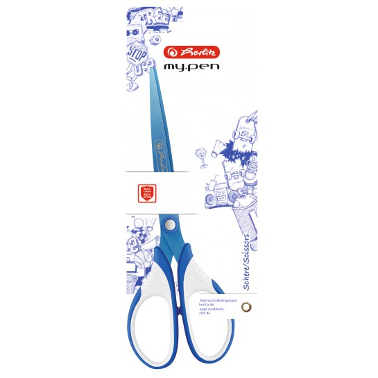 Žirklės my.pen blue-white bls
