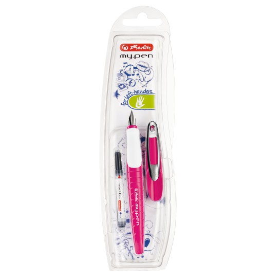 Plunksnakotis L + kapsulė my.pen pink-white bls