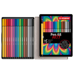 Flomasteriai PEN 68 arty 15vnt Flomasteriai PEN 68 arty 15vnt