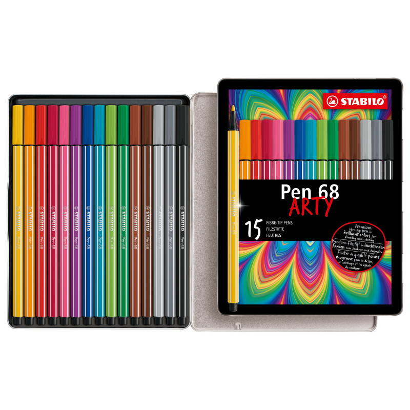 Flomasteriai PEN 68 arty 15vnt Flomasteriai PEN 68 arty 15vnt
