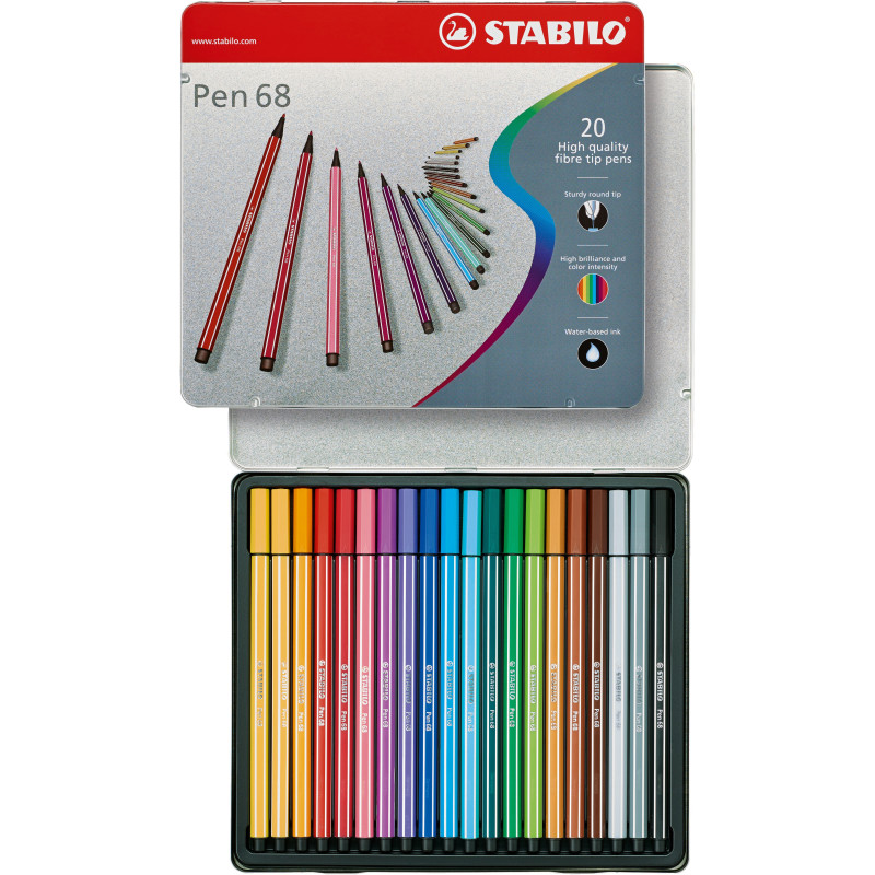 Flomasteriai PEN 68 arty 20vnt Flomasteriai PEN 68 arty 20vnt