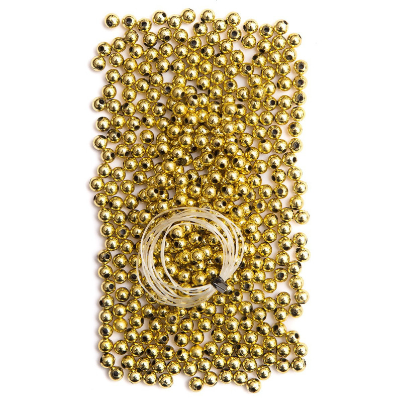 Auksiniai karoliukai 30g 6mm Auksiniai karoliukai 30g 6mm