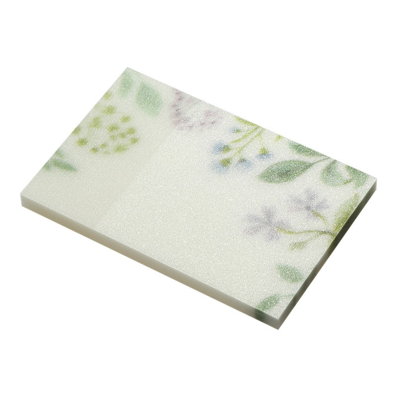 Lipnūs lapeliai ARABESKI 50x75mm 50lap blizgūs balti Lipnūs lapeliai ARABESKI 50x75mm 50lap blizgūs balti
