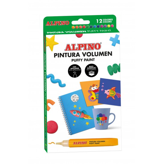Dažai 3D ALPINO Crea+ 12sp