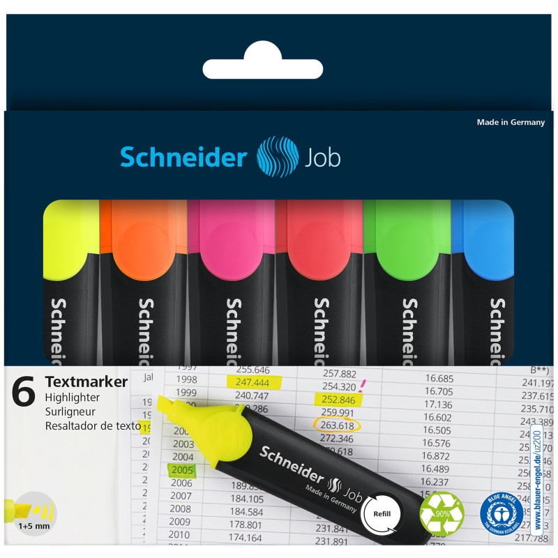 Teksto žymeklių rinkinys 6vnt