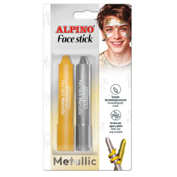 Kreidutės grimui ALPINO Face stick metallic 2sp