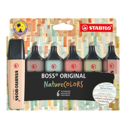 Teksto žymekliai BOSOoriginal NatureColors 6vnt