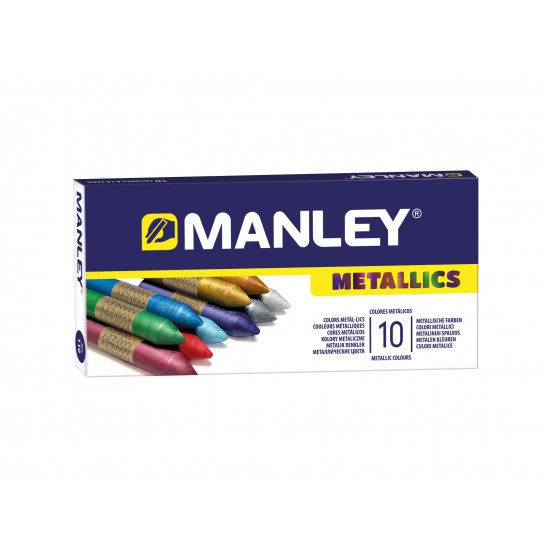Kreidutės MANLEY metallics 10sp Kreidutės MANLEY metallics 10sp