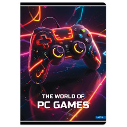 Sąsiuvinis A4 52lap 80g linija PC GAMES