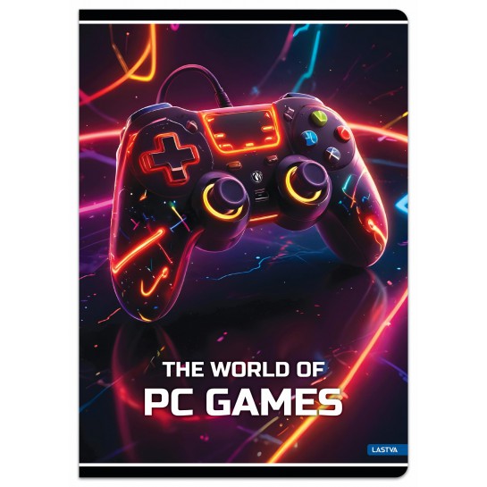 Sąsiuvinis A4 52lap 80g linija PC GAMES