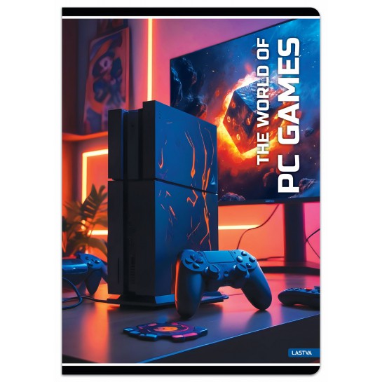 Sąsiuvinis A5 52lap 80g linija PC GAMES