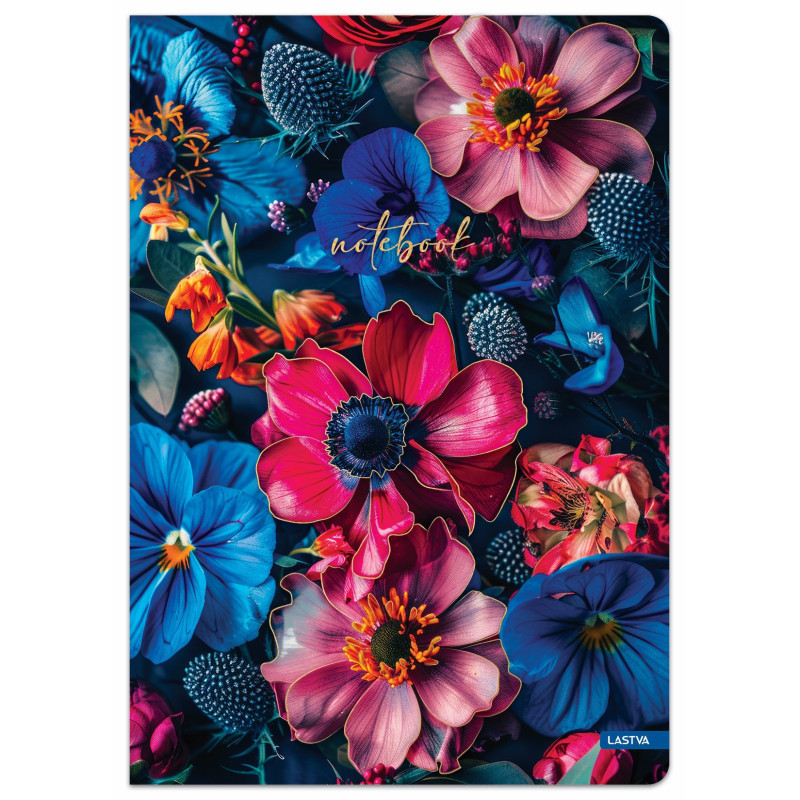 Sąsiuvinis A4 96lap 70g linija BLOOM