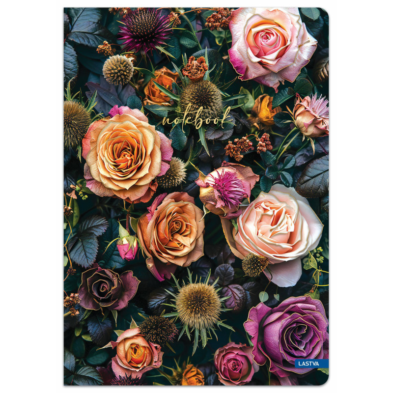 Sąsiuvinis A4 96lap 70g linija BLOOM