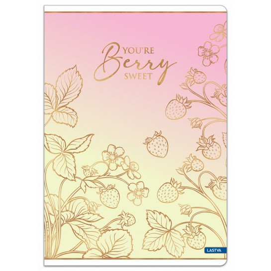 Sąsiuvinis A5 52lap 80g linija BERRY