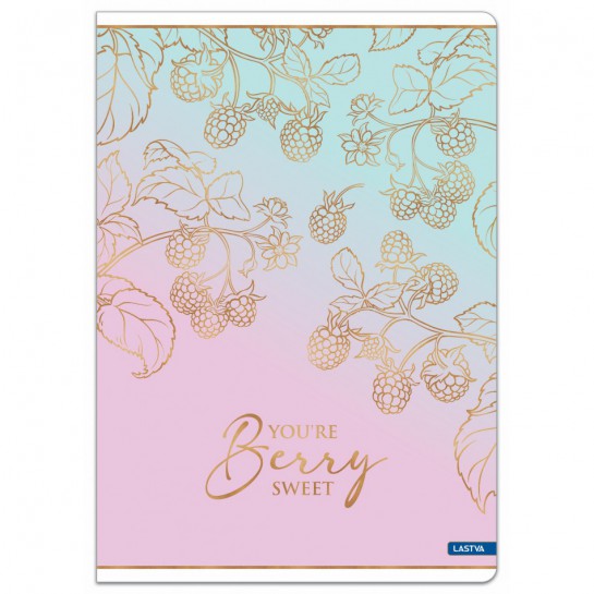 Sąsiuvinis(platus) A5 12lap 80g linija BERRY