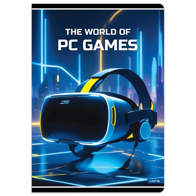 Sąsiuvinis(platus) A5 32lap 80g linija PC GAMES